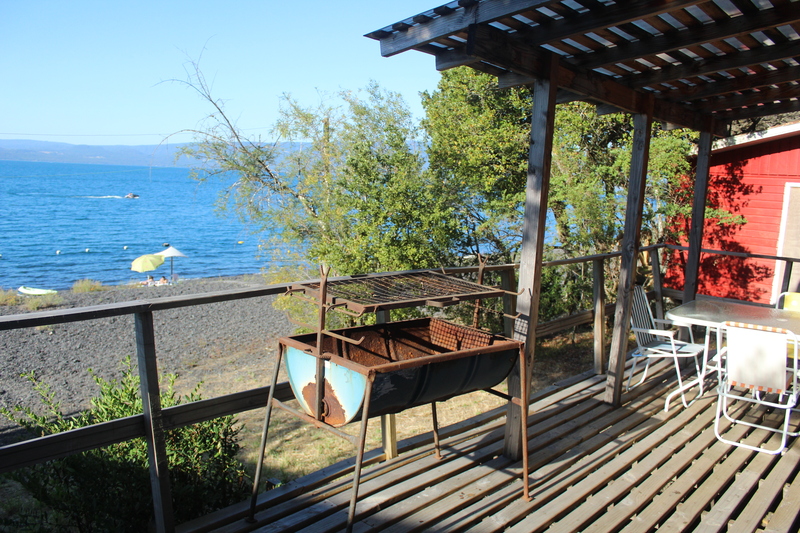 Terraza de la cabaña El Arce de Cabañas El Molino Suyay