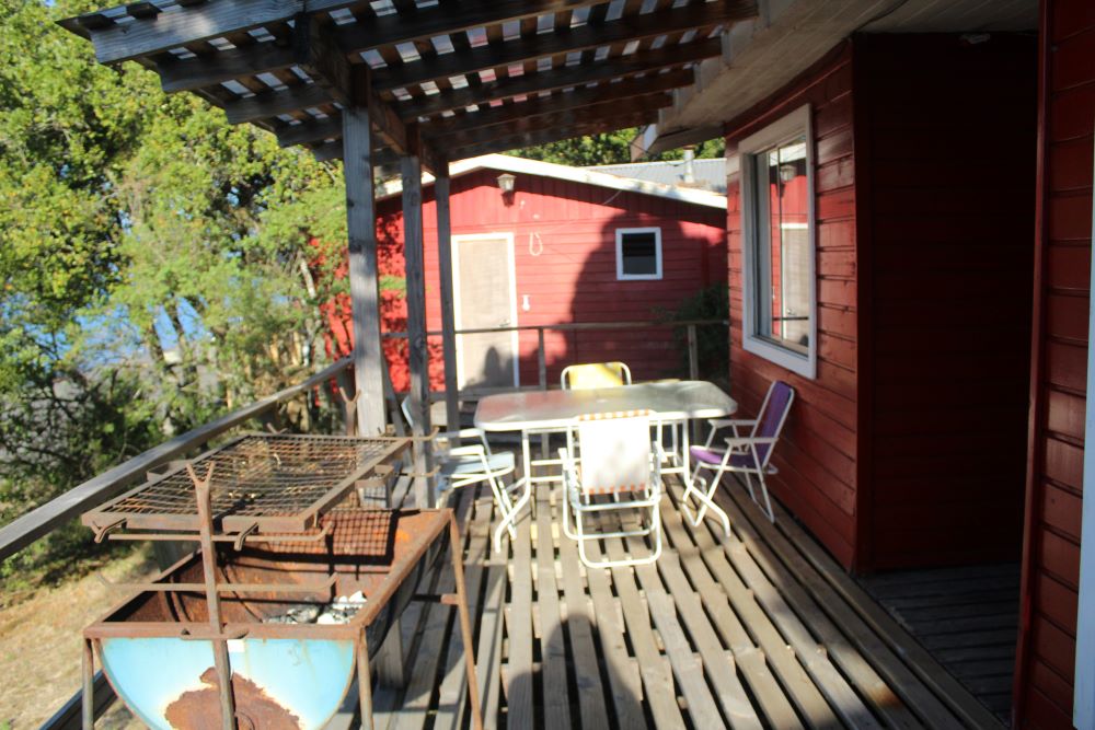 Terraza de la cabaña El Arce de Cabañas El Molino Suyay