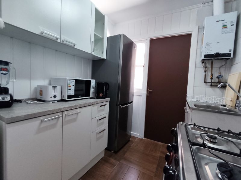 Cocina de la cabaña el boldo de Cabañas El Molino Suyay