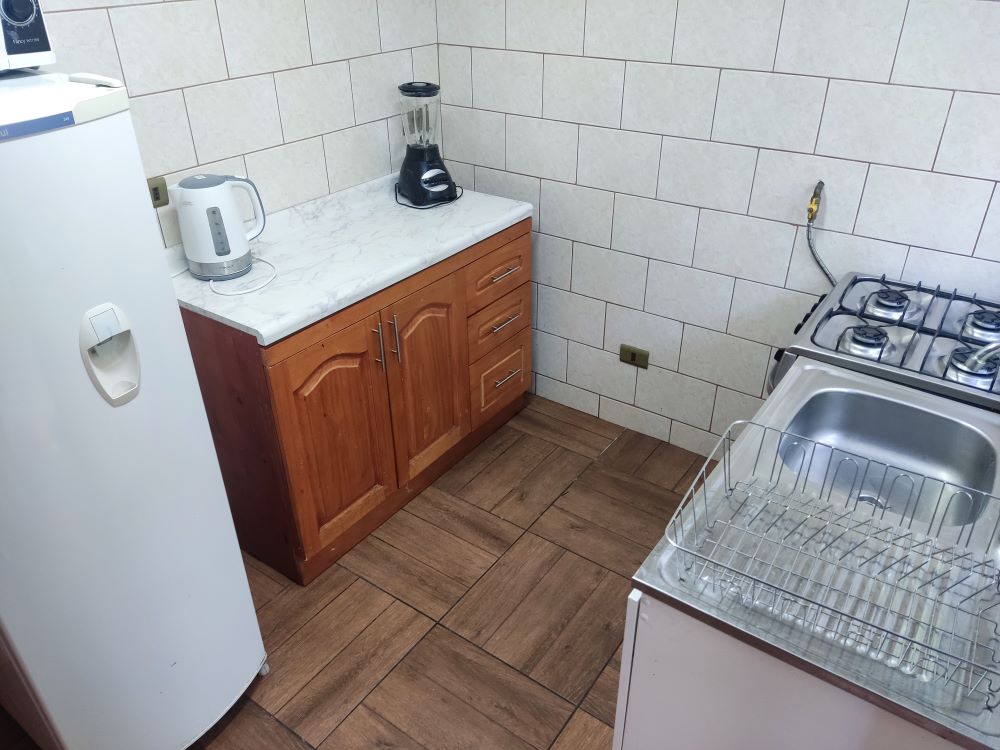 Cocina de la cabaña El Peumo de Cabañas El Molino Suyay