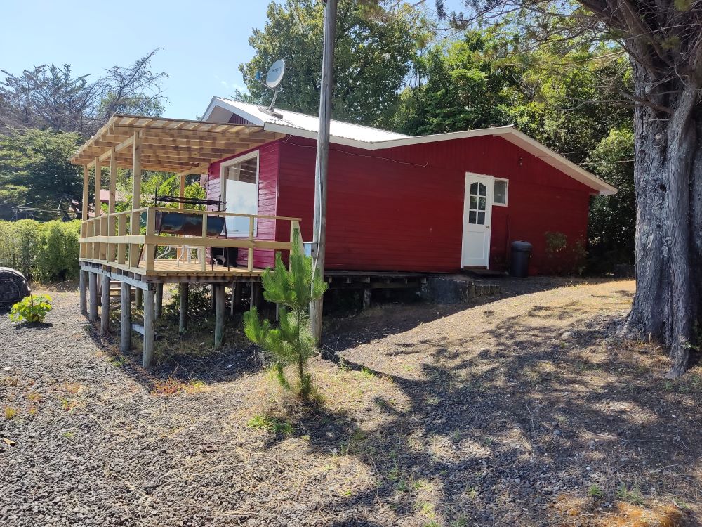 Frente de la cabaña El Pino de Cabañas El Molino Suyay