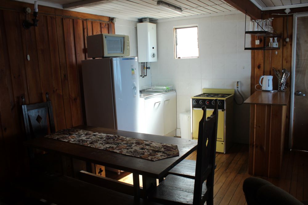 Cocina de la cabaña La Quila de Cabañas El Molino Suyay